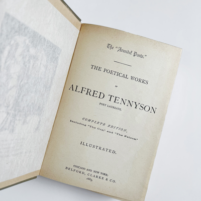 1885 - The Poetical Works of Alfred Tennyson - Illustrated Belford, Clarke & Co. Edition